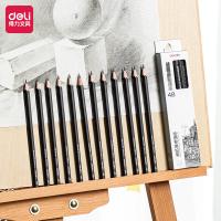 得力（deli）S998 绘图专用铅笔 4B  12支/盒 (单位：盒) 黑色