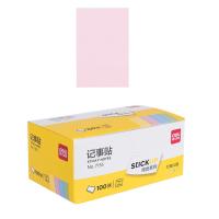 得力（deli）7155 彩色记事贴76*51mm*100张  （单位：本）颜色随机发货