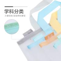 晨光(M&G) ADM929WL 单层手提学科拉链袋套装 语文1+数学1+英语1+综合1 规格A4（单位：套）灰色蓝色绿色橙色
