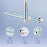 派克 IM系列 蓝色精灵金夹墨水笔 绣球花艺礼盒 F尖墨水笔+笔套+墨水芯(单位：盒)