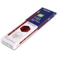 得力（deli）S935 HB高级书写铅笔 12支/盒 (单位：盒)   红+黑