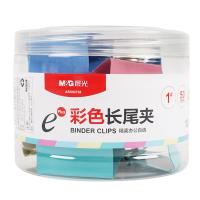 晨光(M&G)ABS92738  Eplus系列大号金属长尾夹 彩色混装 1#50mm 12只/罐  （单位：罐）粉黄绿蓝