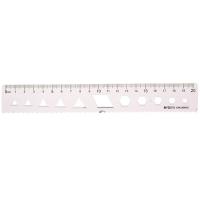 晨光(M&G) ARL960H2 波浪软尺直尺 20cm （单位：个) 透明