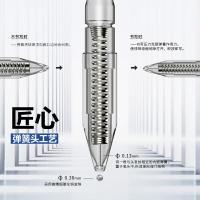 晨光(M&G) G-5全针管9019按动中性笔0.38替芯 20支装（单位：盒）黑色
