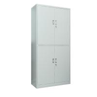 臻远 ZY50212004 钢制通双节文件柜 850*390*1800mm （单位：台）灰白色