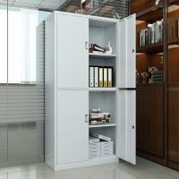 臻远 ZY50212004 钢制通双节文件柜 850*390*1800mm （单位：台）灰白色
