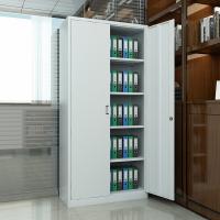 臻远 ZY50212032 钢制铁门文件柜 850*390*1800mm（单位：台）灰白色