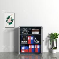 臻远 ZY-SY-36 窄边对开玻璃矮柜 900*400*1090mm（单位：台）灰白套色