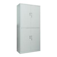 臻远 ZY50212005 钢制分双节文件柜 850*390*1800mm（单位：台）灰白色
