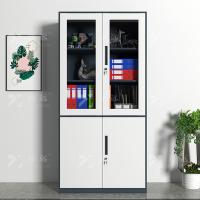 臻远 ZY-SY-31 窄边大器文件柜 900*400*1850mm（单位：台） 灰白套色