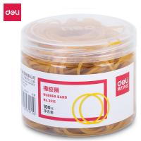 得力（deli） 3215 橡胶圈 橡皮筋 83*67mm 黄色（单位：桶）