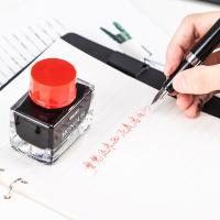 得力（deli） S636 钢笔墨水 30ml 红色（单位：瓶）