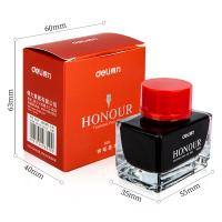 得力（deli） S636 钢笔墨水 30ml 红色（单位：瓶）
