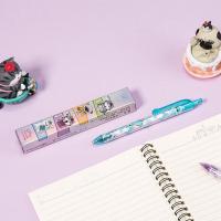 齐心（COMIX） WHGP0088 大容量按动中性笔 悄咪咪 1支 0.5mm （单位：支）笔芯黑色、外壳颜色随机发货