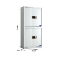 臻远 ZY-SY-263 常规分双节指纹锁保密柜 90*42*190cm（单位：台）灰白色