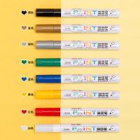 得力（deli） S558 油漆笔 记号笔 12支/盒 黄色（单位：盒）
