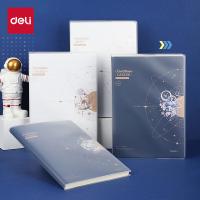 得力（deli）T1696胶套本 星座梦行 16K/ 96张/本 4本/组(单位：组)白+蓝