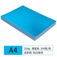 天章（TANGO） 双面凹凸皮纹纸 版纸 210g A4 (210mm*297mm) 100张/包 蓝色（单位：包）