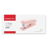 齐心（COMIX）B3113 订书机 12# 20页（单位：个） 珊瑚粉 新老包装随机发货