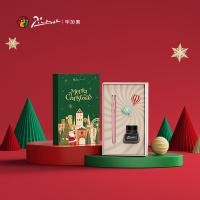 毕加索（pimio） PS-620 圣诞节限定钢笔礼盒  钢笔*1  徽章*2  墨水20ml*1  （单位：套） 粉棉蜜桃