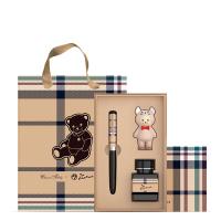 毕加索（pimio） PS-921 精典泰迪绒毛鼠英伦格钢笔礼盒（ 钢笔×1 墨水38ML×1 公仔×1） （单位：套）绒毛鼠