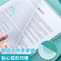 晨光（M&G） ADM92968 文件夹单片两页式文件袋 文件夹 单片夹 资料保护袋防尘防水 A4 L型100片/包（单位：包） 透明