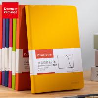 齐心(COMIX) C5902 皮面笔记本 A5 122张/本 （单位:本） 新老包装随机发货 黄