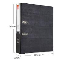 齐心（COMIX）A107N 2寸 A4带孔文件夹加厚型欧式快劳夹F/C（单位：个）黑色