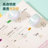 得力（deli）30064易撕型文具胶带18mm*20y*38um 8卷（单位：筒） 高透明