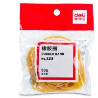 得力（deli） 3218橡胶圈 30g/包（单位：包）黄色
