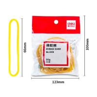 得力（deli） 3218橡胶圈 30g/包（单位：包）黄色