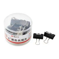 晨光（M&G） ABS92733 长尾夹 41mm 24只/筒 黑色（单位：筒）