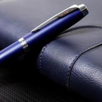 派克 IM系列 蓝色白夹墨水笔 F尖(单位：支) 蓝白