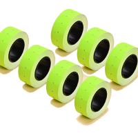 NVV BQ-J10 彩色标价纸 通用单排21.5*12mm 600张/卷 10卷/筒（单位：筒） 黄