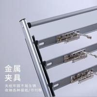 得力（deli） 9301 商务铝合金夹条报刊架 四层 635*270*820mm（单位：个）