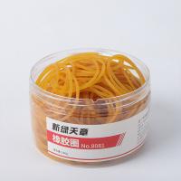 天章（TANGO） 弹力耐用不易断裂 橡胶圈 橡皮筋 100g 黄色（单位：筒）