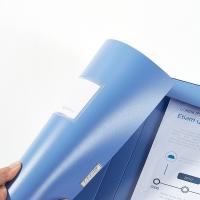 齐心（COMIX）A1242 办公必备PP档案盒 A4 22mm 绯蓝（单位：个） 新老包装随机发货