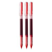 得力（deli）SF855 直液式走珠笔 0.5mm 12支/盒（单位：盒）红