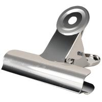 得力（deli）9521 圆形铁票夹 76mm 6只/包（单位：包）银色