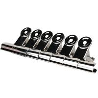 得力（deli）9521 圆形铁票夹 76mm 6只/包（单位：包）银色