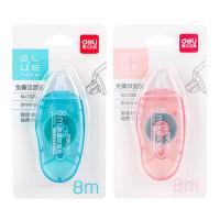得力（deli）7326 免撕双面胶点点胶 6mm*8m 1卡（单位：卡）混色 双色随机发货