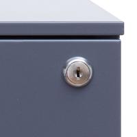 臻远 ZY5062210 钢制三抽矮柜 侧拉款 39*50*60cm（单位：台）深灰色