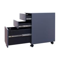 臻远 ZY5062210 钢制三抽矮柜 侧拉款 39*50*60cm（单位：台）深灰色