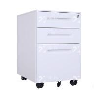 臻远 ZY-HDGB-08 文件柜 钢制活动柜办 三抽一字扣手款 39*50*60cm（单位：台）白色