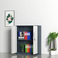 臻远 ZY5062275 钢制窄边铁门文件柜 90*40*76cm（单位：台）灰白