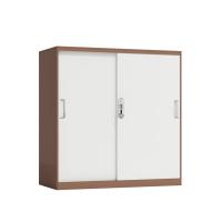 臻远 ZY5062258 钢制铁门移门文件柜 90*40*92.5cm（单位：台）咖白
