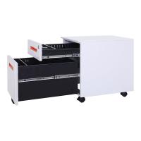 臻远 ZY5062224 钢制二抽矮柜 一字扣手款 39*52*47.9cm（单位：台）白色红色扣手