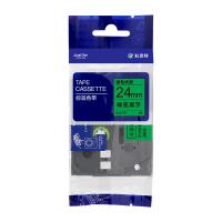 科思特 兼容 KZe-751 标签色带 尺寸24mm*8m（单位：支） 适用兄弟PT330/PT350/PT520/PT540/PT580C/PT1400/PT1500PC/PT1600 绿底黑字