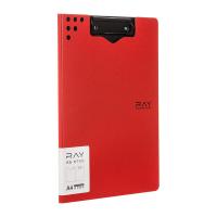 齐心（COMIX）A5382 RAY折页板夹 A4（单位：个）红