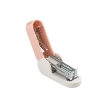 得力（deli）TA201 订书机套装 66*28*42mm（单位：套）浅红